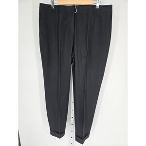 Lafayette 148 New York Women's Black High Rise Hook Closer Dress Pant Size 14